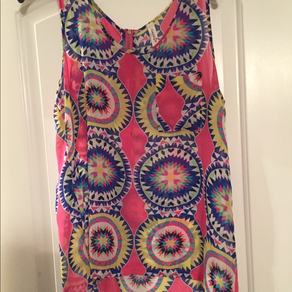 Sheer tank top